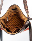 American Darling ADBGZ375 Signature Crossbody Hand Tooled Saddle Blanket Genuine Leather Women Bag Western Handbag Purse