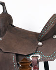 Flexible Tree Western Saddle With American Leather Barrel Trail