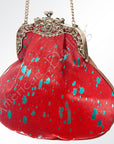 American Darling Hair On Genuine Leather Women Bag Western Handbag Purse