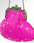 American Darling Hair On Genuine Leather Women Bag Western Handbag Purse