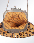American Darling Hair On Genuine Leather Women Bag Western Handbag Purse