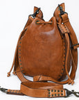 Spaghetti Western Swc137Tan Tote Vintage Handmade Drum Dyed Genuine European Cowhide Leather Women Bag Western Handbag Purse