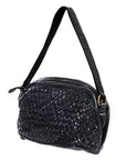 Spaghetti Western Swc148Blk Cross Body I Vintage Handmade Drum Dyed Genuine European Cowhide Leather Women Bag Western Handbag Purse