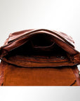 Spaghetti Western Swc158Cg Cross Body I Vintage Handmade Drum Dyed Genuine European Cowhide Leather Women Bag Western Handbag Purse