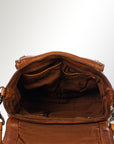 Spaghetti Western Swc162Tan Cross Body I Vintage Handmade Drum Dyed Genuine European Cowhide Leather Women Bag Western Handbag Purse