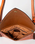 American Darling ADBGA169 Envelope Hand Tooled Genuine Leather Women Bag Western Handbag Purse