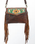 American Darling ADBGA176 Clutch Hand Tooled Genuine Leather Women Bag Western Handbag Purse