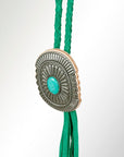 American Darling ADJW107D Braided Genuine Leather Jewelry Necklace with Concho