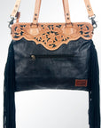 American Darling GIBGX159 Tote Hand Tooled Saddle Blanket Genuine Leather Women Bag Western Handbag Purse