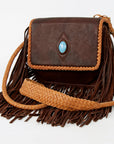 American Darling ADBGD141 Crossbody Genuine Leather Women Bag Western Handbag Purse