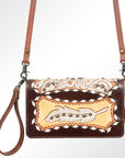 American Darling Organiser Bag Handcrafted from Crocodile Embossed Genuine Leather with YKK Zipper and Detachable Strap