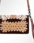 American Darling Organiser Bag Handcrafted from Crocodile Embossed Genuine Leather with YKK Zipper and Detachable Strap
