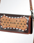American Darling ADBG486A Wallet Hand Tooled Genuine Leather Women Bag Western Handbag Purse