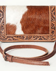 ADBG683 American Darling Hand Tooled Hair On Genuine Leather Women Bag Western Handbag Purse