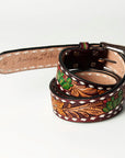 American Darling ADBLF112-L Beautifully Hand Tooled Genuine American Leather Belt Men and Women