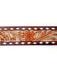 American Darling ADBLF120-L Beautifully Hand Tooled Genuine American Leather Belt Men and Women