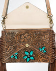 American Darling Envelope Hand Tooled Genuine Leather Women Bag Western Handbag Purse