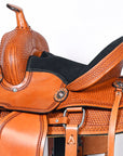 COMFYTACK Western Kids Youth Children Miniature Pony Saddle Leather Trail Tack