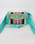 American Darling Hand Tooled Saddle Blanket Genuine Leather Women Bag Western Handbag Purse