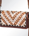 American Darling ADBG486A Wallet Hand Tooled Genuine Leather Women Bag Western Handbag Purse