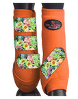HILASON L M S Horse Rear Hind Leg Sport Boots Printed Hind Rear Leg Boots