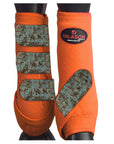 HILASON L M S Horse Rear Hind Leg Sport Boots Printed Hind Rear Leg Boots