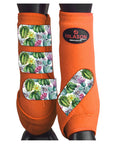 HILASON L M S Horse Rear Hind Leg Sport Boots Printed Hind Rear Leg Boots