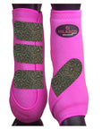 Front Leg Horse Sport Boots With Jumping Print Durable Neoprene Comfort Performance