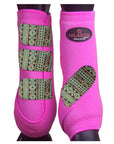 Front Leg Horse Sport Boots With Jumping Print Durable Neoprene Comfort Performance