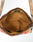 American Darling ADBGA180 Tote Hand Tooled Saddle Blanket Genuine Leather Women Bag Western Handbag Purse