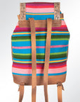American Darling Hand Tooled Saddle Blanket Genuine Leather Women Bag Western Handbag Purse