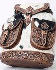 American Darling Hand Tooled Saddle Blanket Genuine Leather Women Bag Western Handbag Purse
