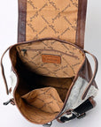 American Darling Hand Tooled Saddle Blanket Genuine Leather Women Bag Western Handbag Purse
