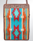 American Darling ADBG486A Wallet Hand Tooled Genuine Leather Women Bag Western Handbag Purse