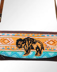 American Darling Wallet Hair on Full Grain Genuine Leather Western Women Bag | Handbag Purse Travel Clutch
