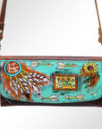American Darling Wallet Hair on Full Grain Genuine Leather Western Women Bag | Handbag Purse Travel Clutch