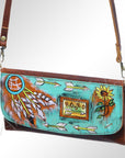 American Darling Wallet Hair on Full Grain Genuine Leather Western Women Bag | Handbag Purse Travel Clutch