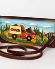 American Darling Wallet Hair on Full Grain Genuine Leather Western Women Bag | Handbag Purse Travel Clutch