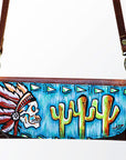 American Darling Wallet Hair on Full Grain Genuine Leather Western Women Bag | Handbag Purse Travel Clutch