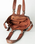 American Darling Hand Tooled Genuine Leather Women Bag Western Handbag Purse