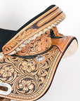 Premium Treeless Western Trail Saddle For Professional Barrel Racing Enthusiasts