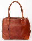 American Darling Tote Hand Tooled Hair On Genuine Leather Women Bag Western Handbag Purse