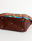 American Darling ADBGA183 Large Crossbody Hand Tooled Saddle Blanket Genuine Leather Women Bag Western Handbag Purse