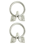 HILASON 2" Cross Tie Ring 2mm Sheet Zinc Plated Block Tie Ring for Horses