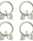HILASON 2" Cross Tie Ring 2mm Sheet Zinc Plated Block Tie Ring for Horses