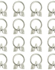 Set of 16 Hilason 2 in Cross Tie Ring w/ 2mm sheet Zinc Plated