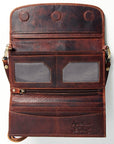 Hand Tooled Hand Painted Genuine Leather women bag western handbag purse