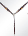 AMERICAN DARLING Western Horse Headstall Breast Collar Set American Leather