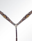 American Darling Western Horse Floral Headstall Tack Set Genuine Leather