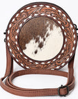 ADBGZ389 American Darling Hand Tooled Hair On Genuine Leather Women Bag Western Handbag Purse
